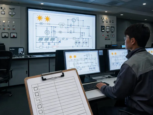 Solar monitoring control room